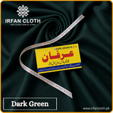Dark Green Italian Boski – Premium Mardana Suit Fabric for Gents Shalwar Kameez-For Summer & Winter