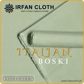 PISTA GREEN Italian Boski – Premium Mardana Suit Fabric for Gents Shalwar Kameez-For Summer & Winter