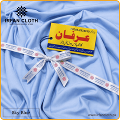 Sky Blue Italian Boski – Premium Mardana Suit Fabric for Gents Shalwar Kameez-For Summer & Winter