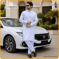 White Italian Boski – Premium Mardana Suit Fabric for Gents Shalwar Kameez-For Summer & Winter